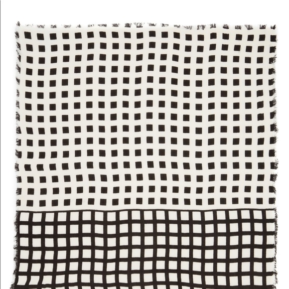 Emanuel Geraldo windowpane plaid scarf Nordstrom - Picture 2 of 3